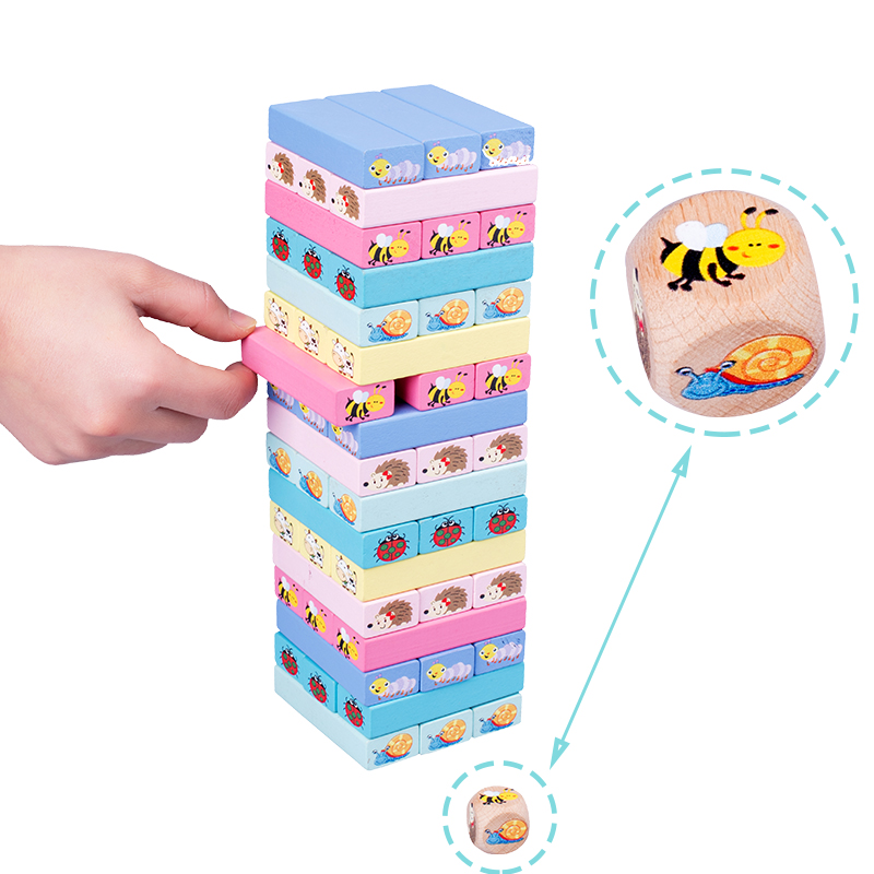 Number Animal Wooden Blocks Ga - đánh giá và giá Board Game Jenga