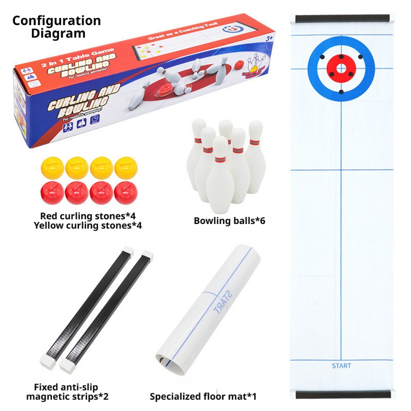 New Mini Curling&Bowling Table - đánh giá và giá Board Game Arena